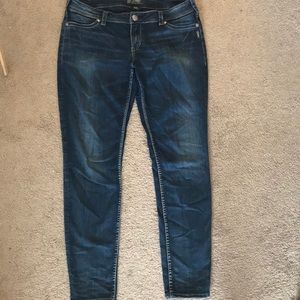 Silver Super Skinny Jeans